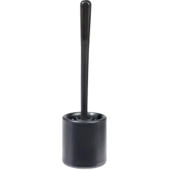 Hot Gifi Brosse WC silicone ronde avec support noir