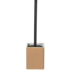 New Gifi Brosse WC socle carré grès rouge terracotta 9,2x9,2xH36cm