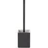 Best Gifi Brosse WC socle carré grès noir 9,2x9,2xH36cm