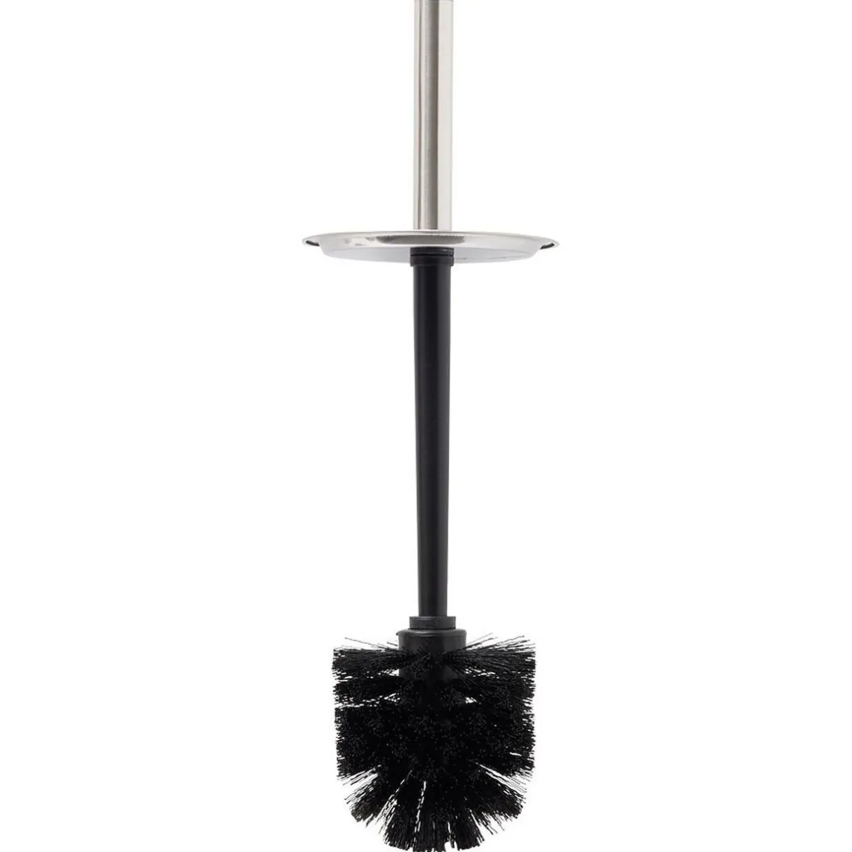 Discount Gifi Brosse WC socle haut rond métal gris Ø9,5xH38cm
