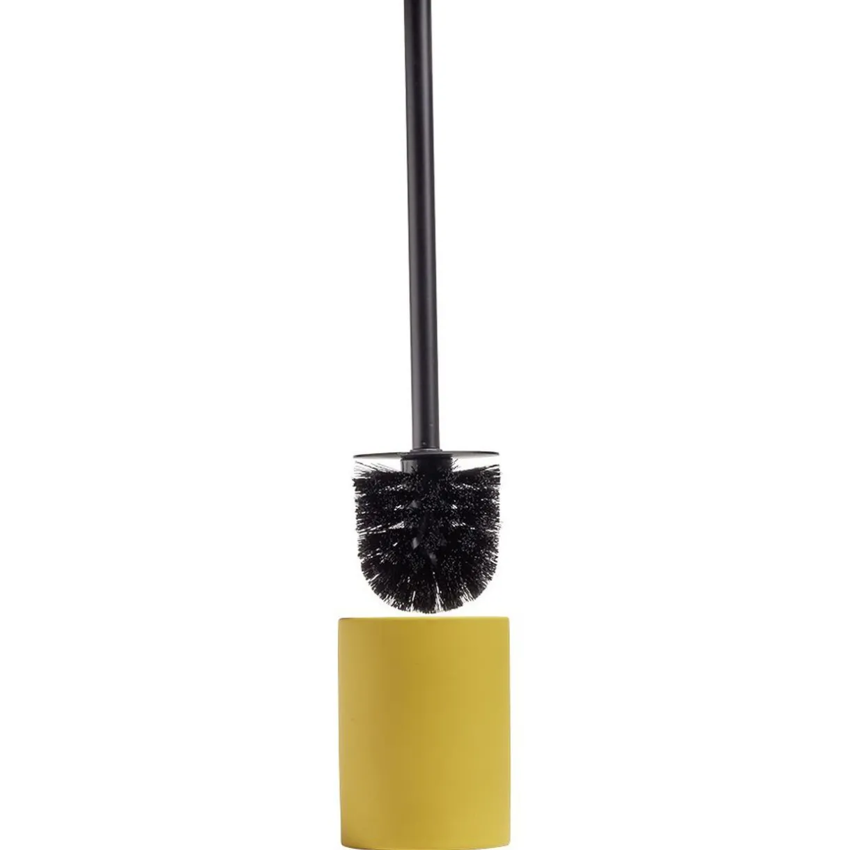 Outlet Gifi Brosse WC socle rond grès jaune Ø9,2xH36cm