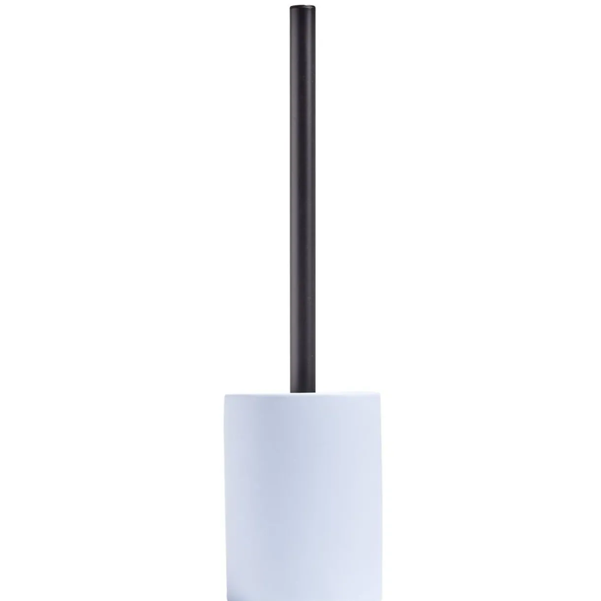 Clearance Gifi Brosse WC socle rond grès bleu clair Ø9,2xH36cm