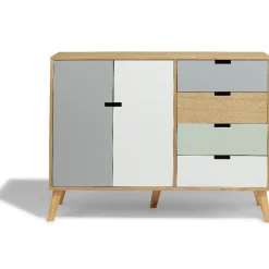 Rangement|Gifi Buffet Pia multicolore 4 tiroirs