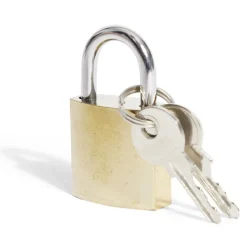 Gifi Cadenas en acier massif jaune 25mm - 2 clés