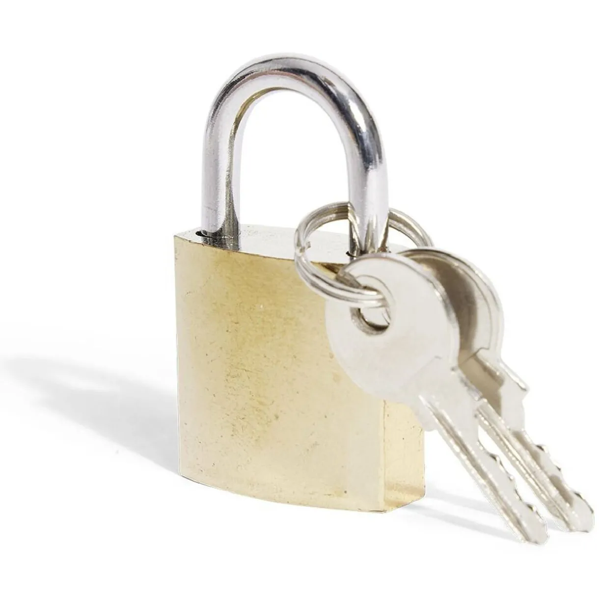 Gifi Cadenas en acier massif jaune 25mm - 2 clés