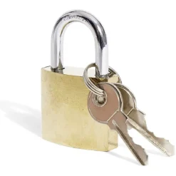 Clearance Gifi Cadenas en acier massif jaune 32mm - 2 clés