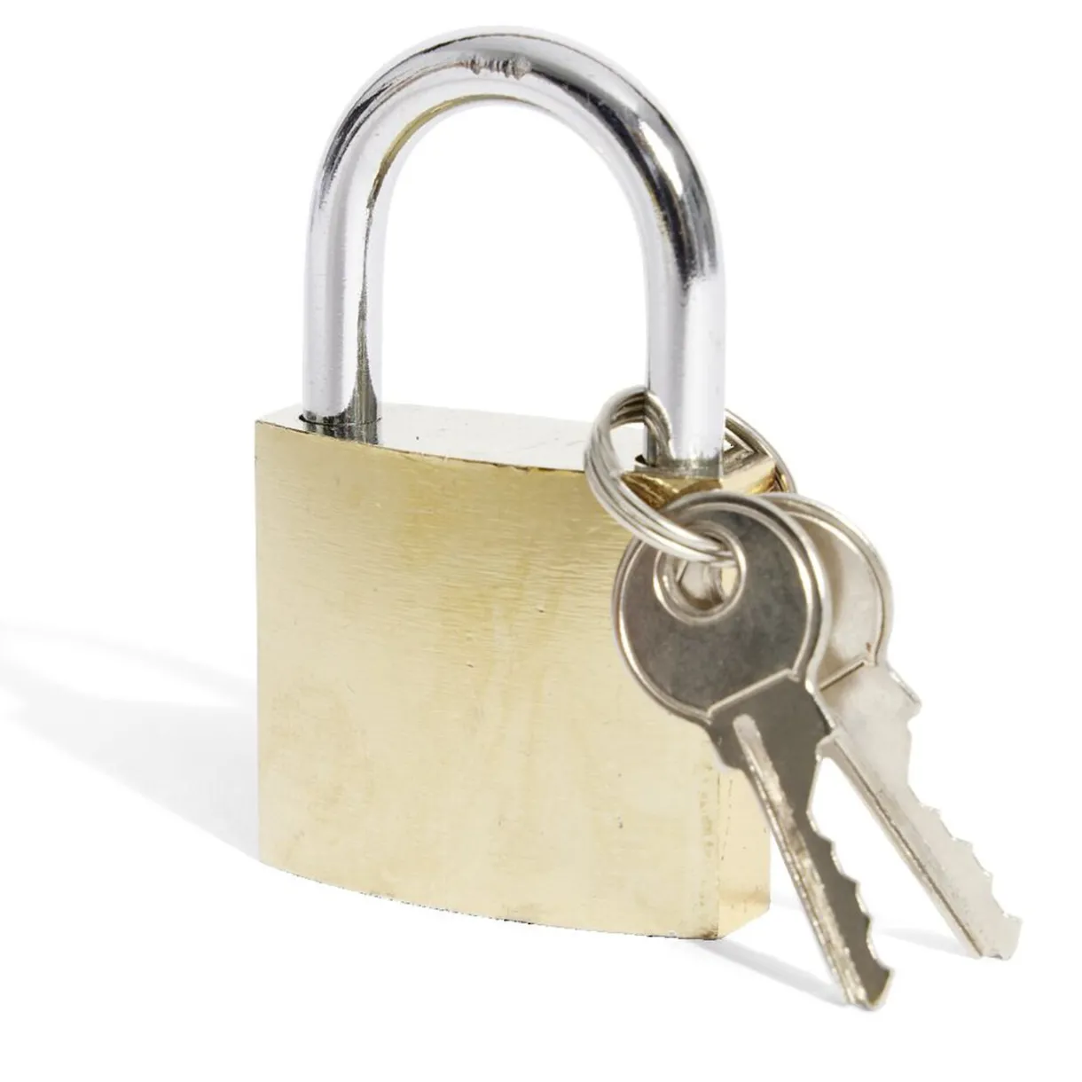 Gifi Cadenas en acier massif jaune 38mm - 2 clés