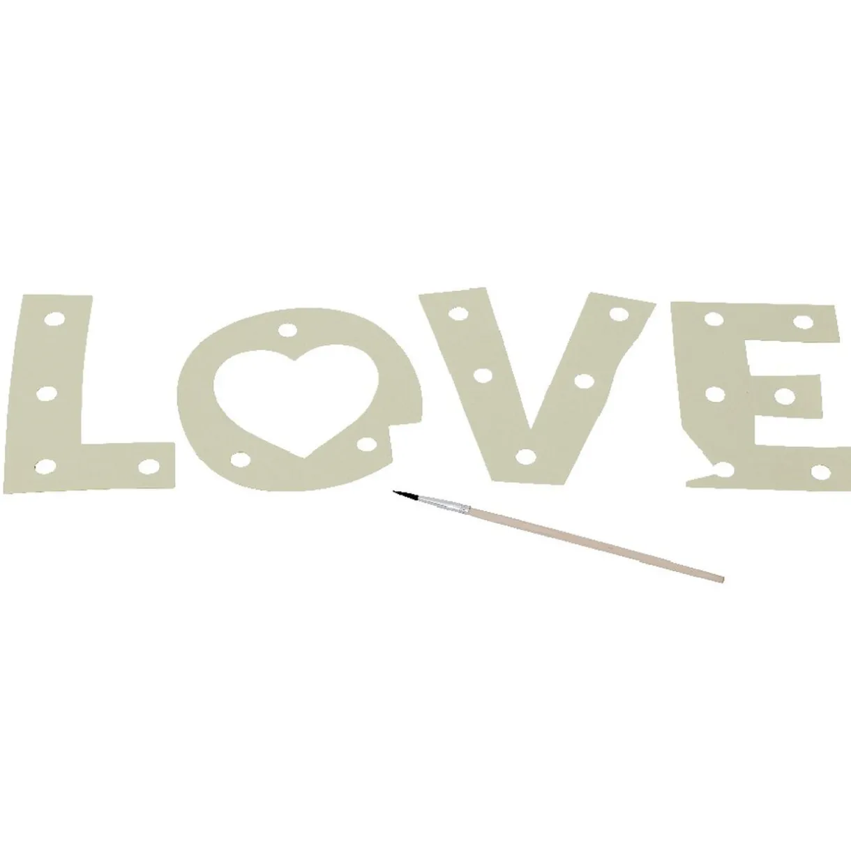 Clearance Gifi Cadre photo lumineux mot LOVE à décorer