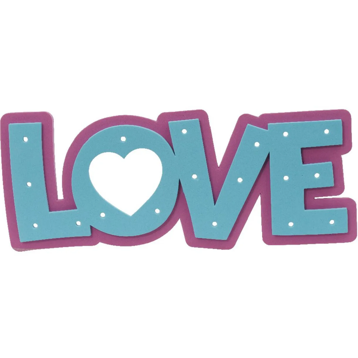 Clearance Gifi Cadre photo lumineux mot LOVE à décorer