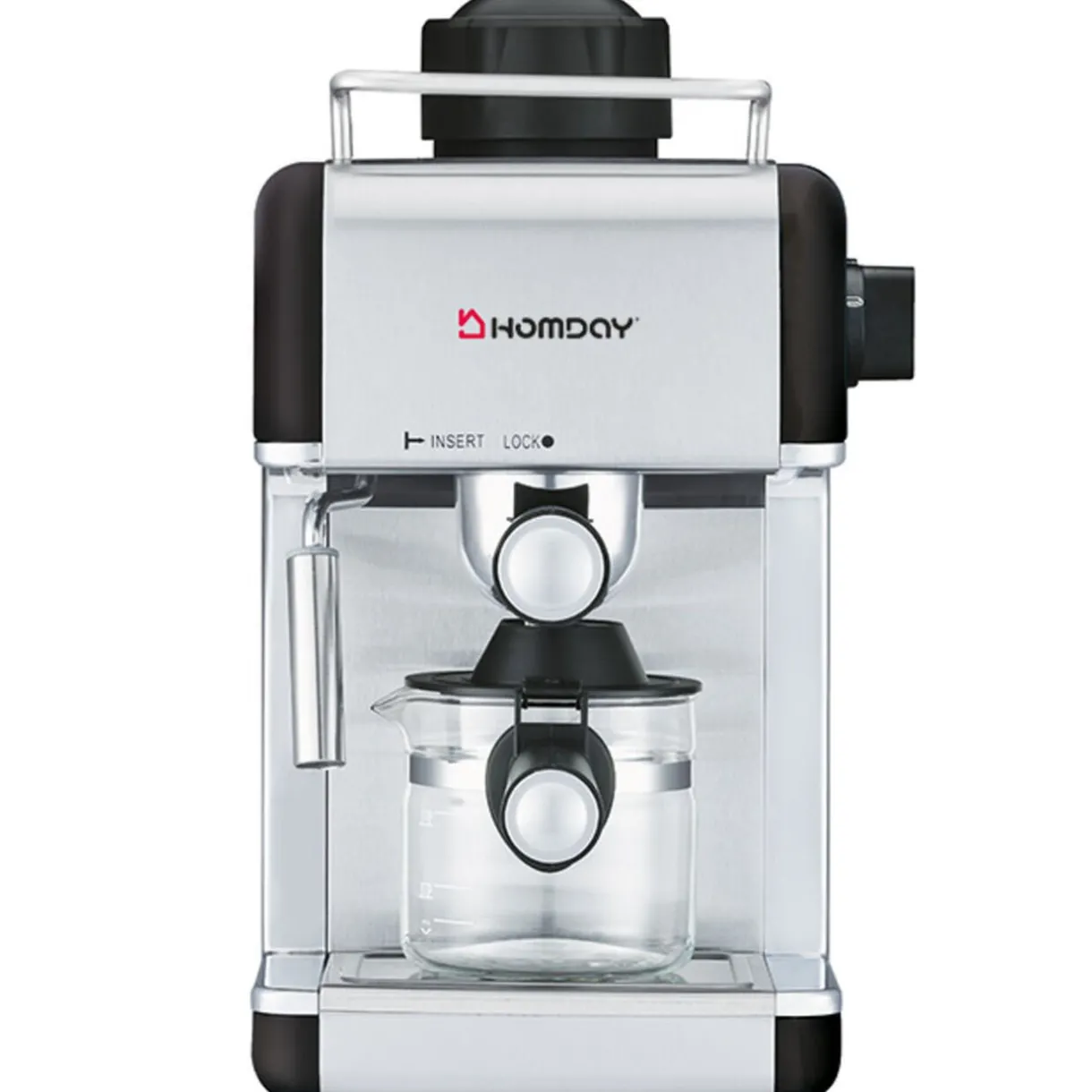 Cafetière expresso Homday noire pour café moulu 800 W^Gifi Best