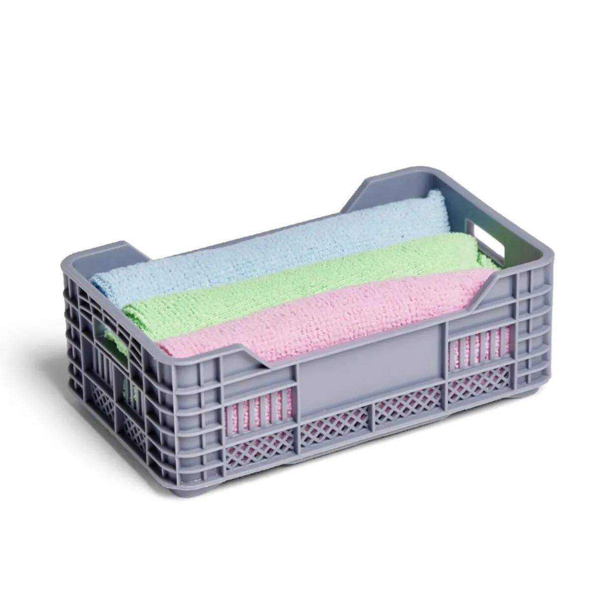 Cagette polypropylène bleue L17x10xH6cm^Gifi Clearance