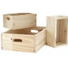 Rangement|Gifi Caisse de rangement en bois x3