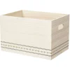 Rangement|Gifi Caisse de rangement en bois L.38 x l.28 x H.33 cm