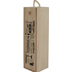 Caisse en bois pour bouteille de vin design naturel^Gifi Sale