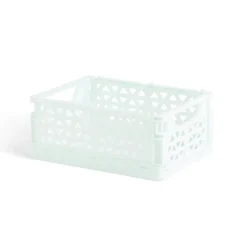 Rangement|Gifi Caisse pliable polypropylène 17x12x7.5cm vert pastel