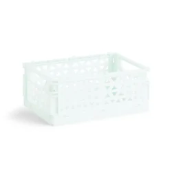 Rangement|Gifi Caisse pliable polypropylène 17x12x7.5cm vert pastel