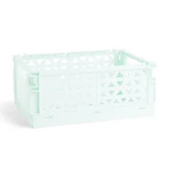 Rangement|Gifi Caisse pliable vert pastel 9,1L- 33x23xH14cm