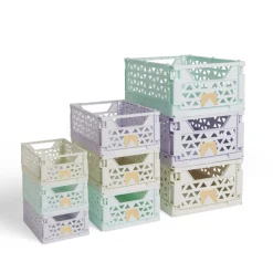 Rangement|Gifi Caisse pliable violet pastel 3,4L - 24x17xH10cm