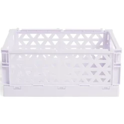 Rangement|Gifi Caisse pliable violet pastel 3,4L - 24x17xH10cm
