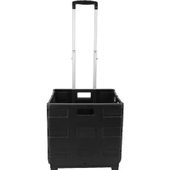 Rangement|Gifi Caisse pliante 45 Là roulettes noir