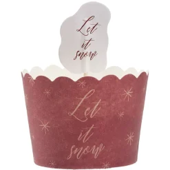 Caissette à gâteau avec décoration x18^Gifi Discount