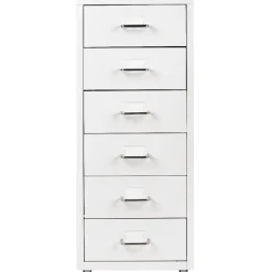 Rangement|Gifi Caisson 6 tiroirs 4 roues blanc