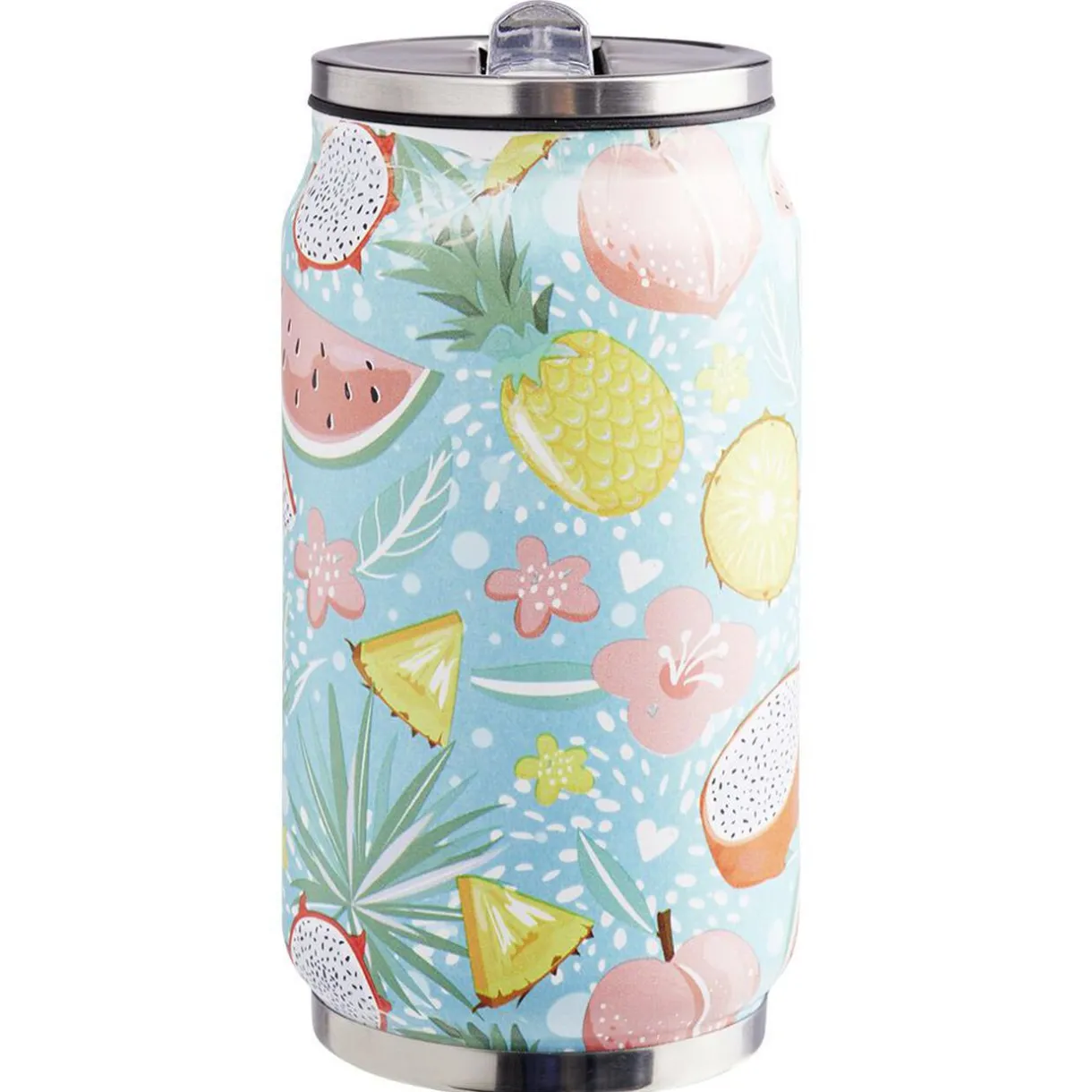 Canette isotherme inox imprimé tropical 260 ml^Gifi Clearance