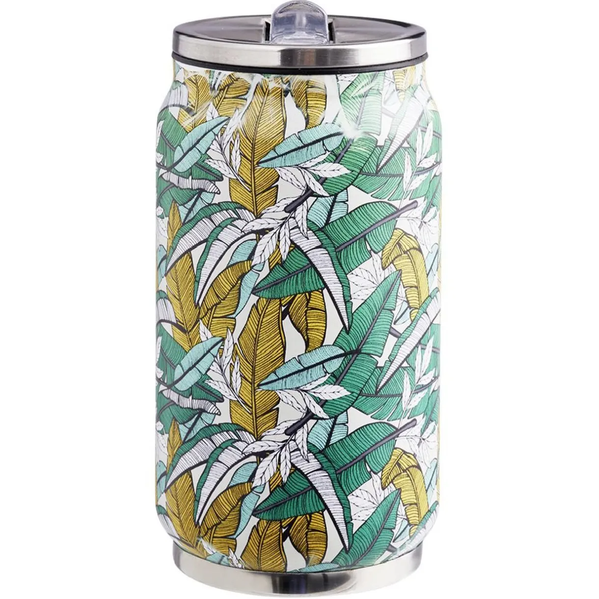 Canette isotherme inox imprimé tropical 260 ml^Gifi Clearance