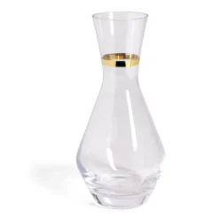 Carafe en verre goulot liseré doré 1,3L^Gifi