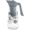 Carafe en verre 1,5L avec infuseur en silicone^Gifi Discount