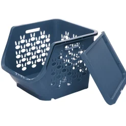 Rangement|Gifi Casier de rangement superposable avec couvercle