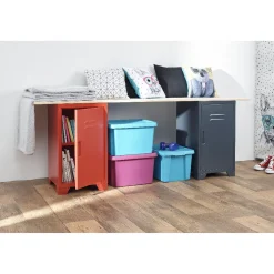 Rangement|Gifi Casier industriel rouge