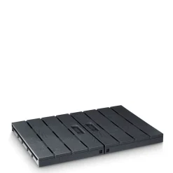 Rangement|Gifi Casier pliant imitation bois gris foncé