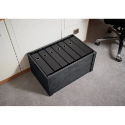 Rangement|Gifi Casier pliant imitation bois gris foncé