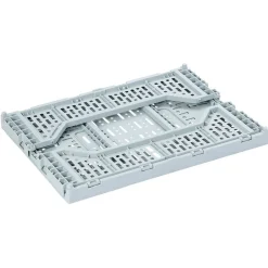 Rangement|Gifi Casier pliant plastique bleu 15 L