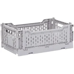 Rangement|Gifi Casier pliant plastique gris 4 L