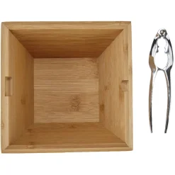Casse-noix avec bol en bambou naturel^Gifi Hot