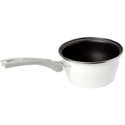 Casserole acier émaillé noir et blanc Ø 16 cm^Gifi Outlet