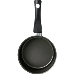 Casserole aluminium antiadhésive noir et rouge Ø 16 cm^Gifi Outlet