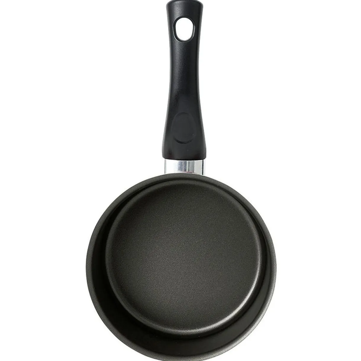 Casserole aluminium antiadhésive noir et rouge Ø 16 cm^Gifi Outlet