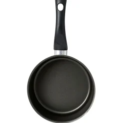 Casserole aluminium antiadhésive noir et rouge Ø 18 cm^Gifi