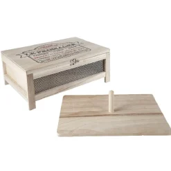 Cave à fromage avec plateau de service naturel^Gifi Sale