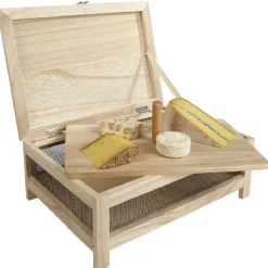 Cave à fromage bois avec plateau amovible^Gifi