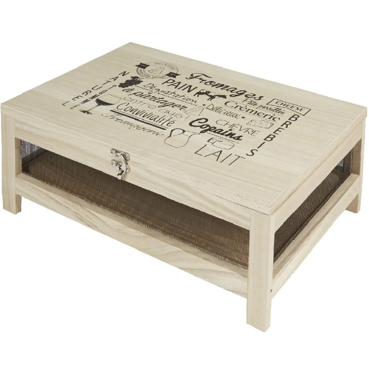 Cave à fromage bois avec plateau amovible^Gifi