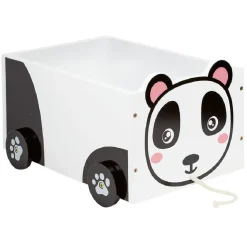 Rangement|Gifi Chariot enfant en bois sur roulettes design animal