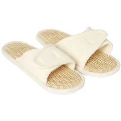 Discount Gifi Chaussons en lin pour spa