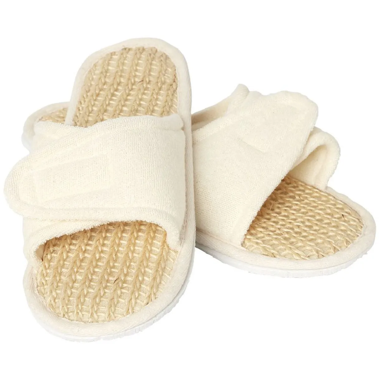 Discount Gifi Chaussons en lin pour spa