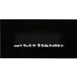 Sale Gifi Cheminée décorative chauffante motifs galets