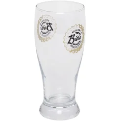 Chope à bière en verre transparent avec inscription 48 cl x2^Gifi Sale