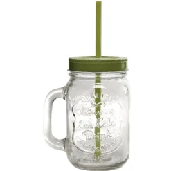 Chope transparente avec couvercle coloré et paille X 6^Gifi